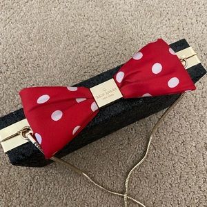 Kate Spade Glitter Minnie Clutch